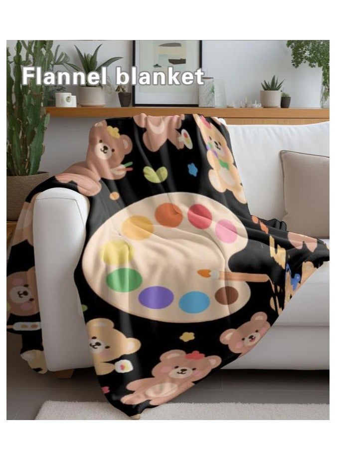 general Flannel thin blanket (warm and comfortable, suitable for sleep, gaming, dust removal and sandproof) 150cm*200cm - 1055 - Image 4