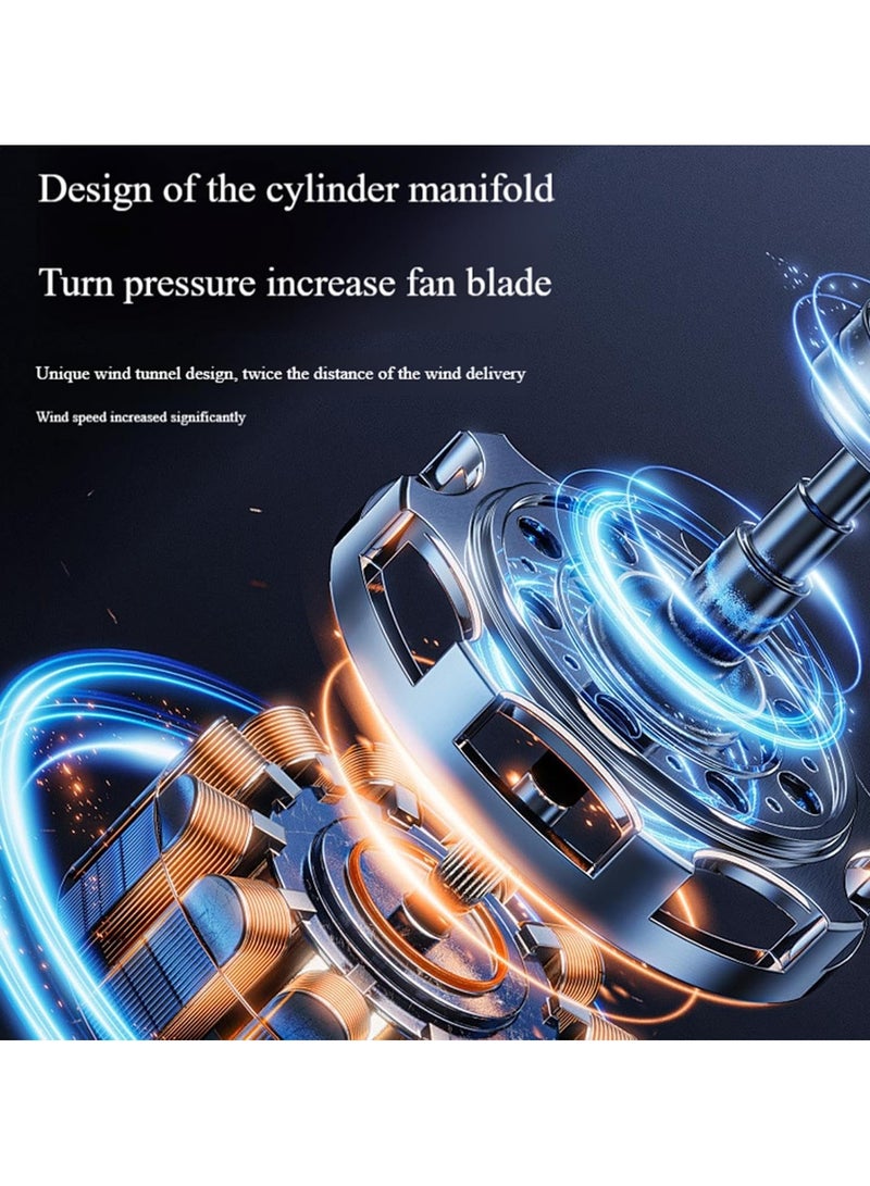 CMGTYYD Multi-Function Portable Fan: 180° Rotation, Ultra-Quiet Cooling & Built-in LED Light for Your Personal Space | Home, Office, Travel Essential - Image 5