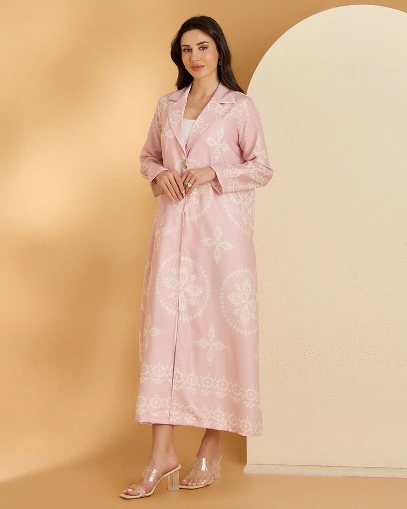 Redtag Women Pink Printed Casual Jacket
