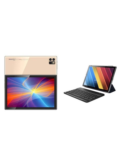 T13 PRO Smart Android Kids Tablet 10-Inch Dual SIM Gold 8GB RAM 512GB 5G – International Version With Bluetooth Keyboard