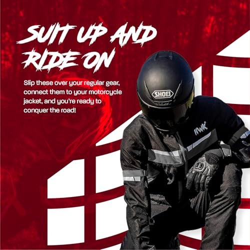 HWK Motorcycle Pants for Men and Women with Water Resistant Cordura Textile Fabric for Enduro Motocross Motorbike Riding & Impact Armor, Dual Sport Motorcycle Pants with 32"-34" Waist, 32" Inseam - Image 5