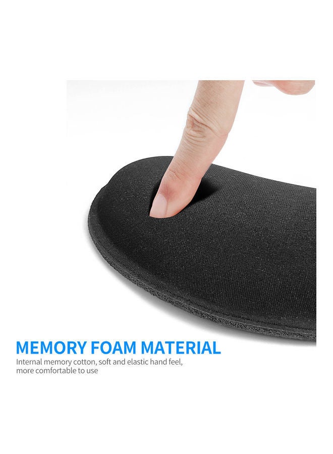 NIBEMINENT Soft Memory Foam Mouse Wrist Pad Black - Image 5