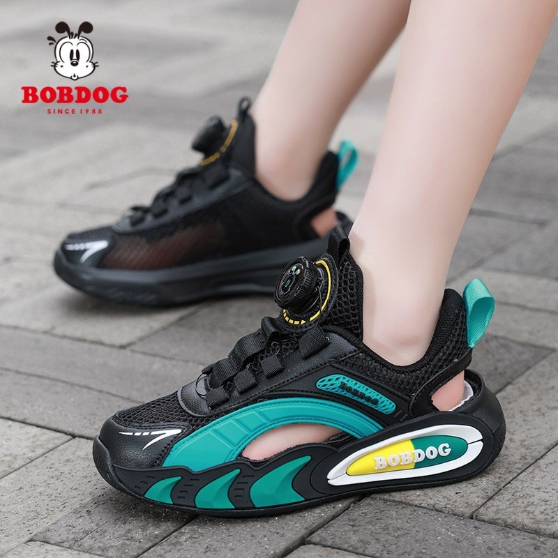 Babu Bean Children'S Shoes Boys Sneaker Mesh Breathable Little Girl Soft Bottom Children'S Frame Shoes Hollow - Image 2