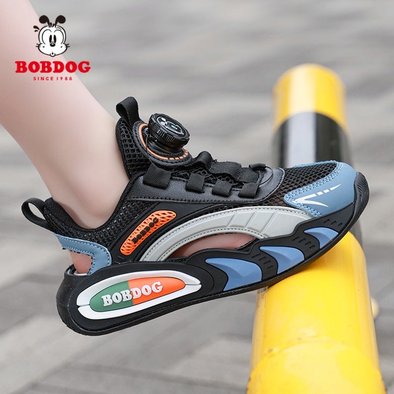Babu Bean Children'S Shoes Boys Sneaker Mesh Breathable Little Girl Soft Bottom Children'S Frame Shoes Hollow - Image 5