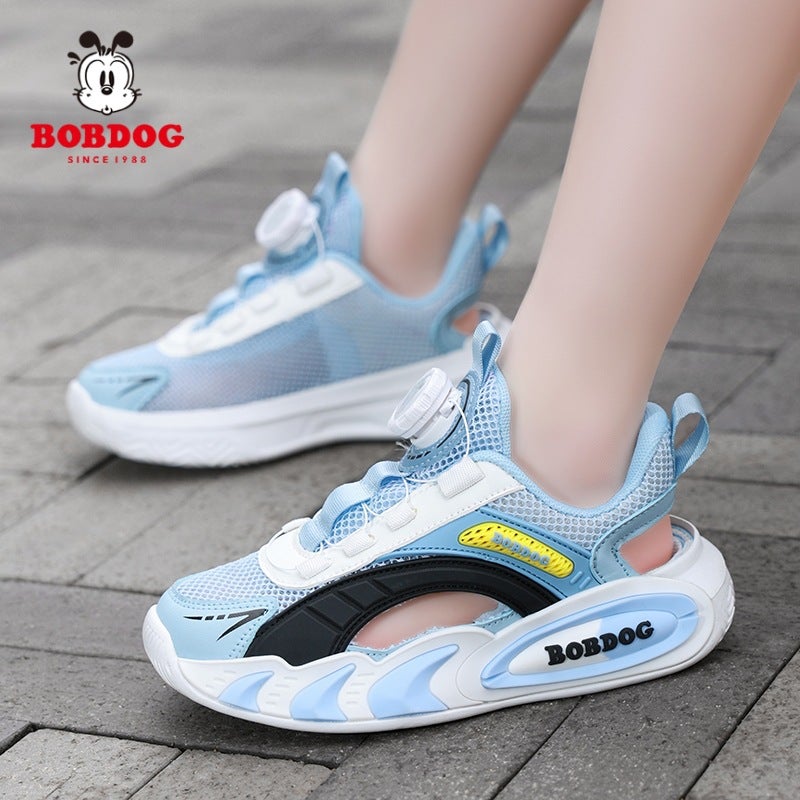 Babu Bean Children'S Shoes Boys Sneaker Mesh Breathable Little Girl Soft Bottom Children'S Frame Shoes Hollow - Image 4