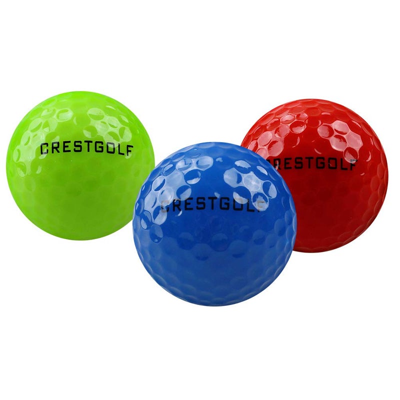 Crestgolf كرستجولف كرات جولف مضيئة LED في الظلام، ليلاً [مدمج 4 LED] مع مؤقت إعادة تعيين لمدة 12 دقيقة كرات جولف ساطعة للمسافات الطويلة (أحمر/أزرق/أخضر) - Image 3