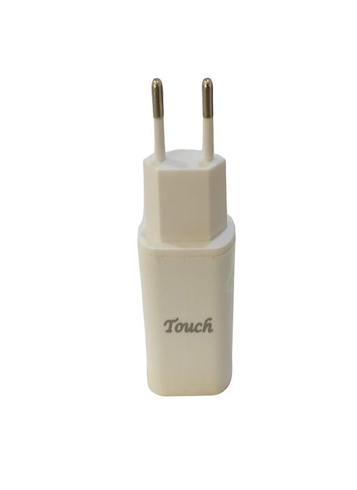 Touch 5V USB Phone Charger Adapter White jc-0060 