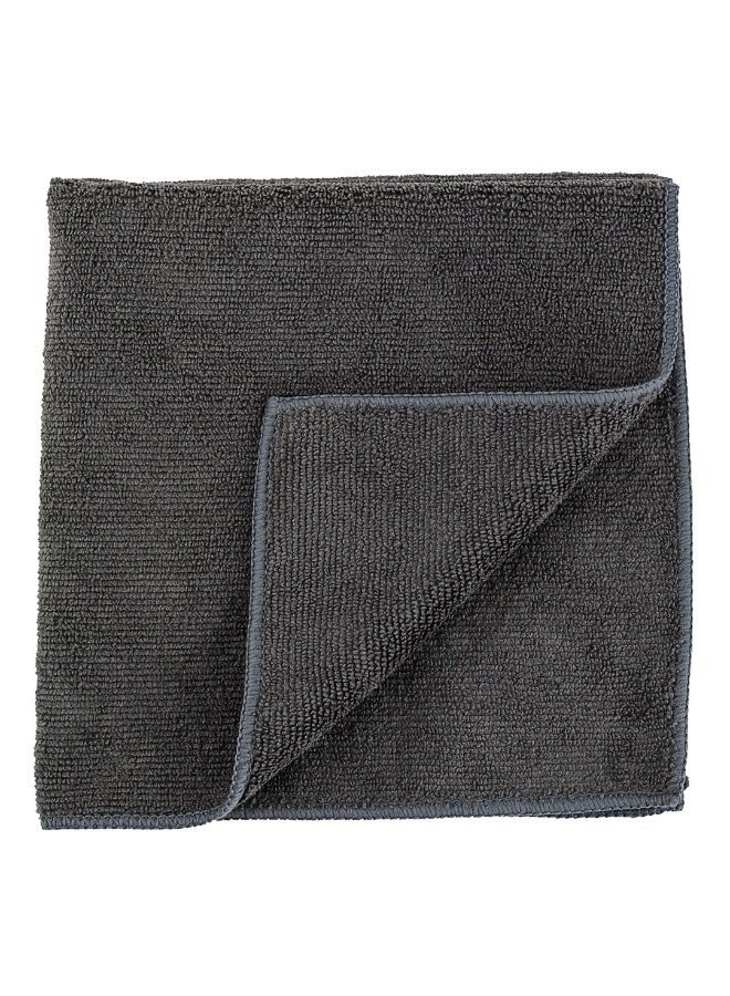 Restaurantware Clean Tek Professional 16 x 16 Inch Cleaning Cloths, 100 Lint Free Microfiber Towels - Highly Absorbent, Non Abrasive, Gray Microfiber Cleaning Rags, Reusable, For All Purpose Use - Image 2