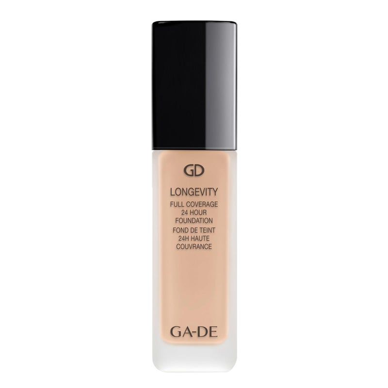 GA-DE Longevity Full Coverage 24 Hour Foundation, 550 - Weightless, Ultra-Soft Cream Foundation, Face Makeup for Natural Matte Look - 1.01 oz