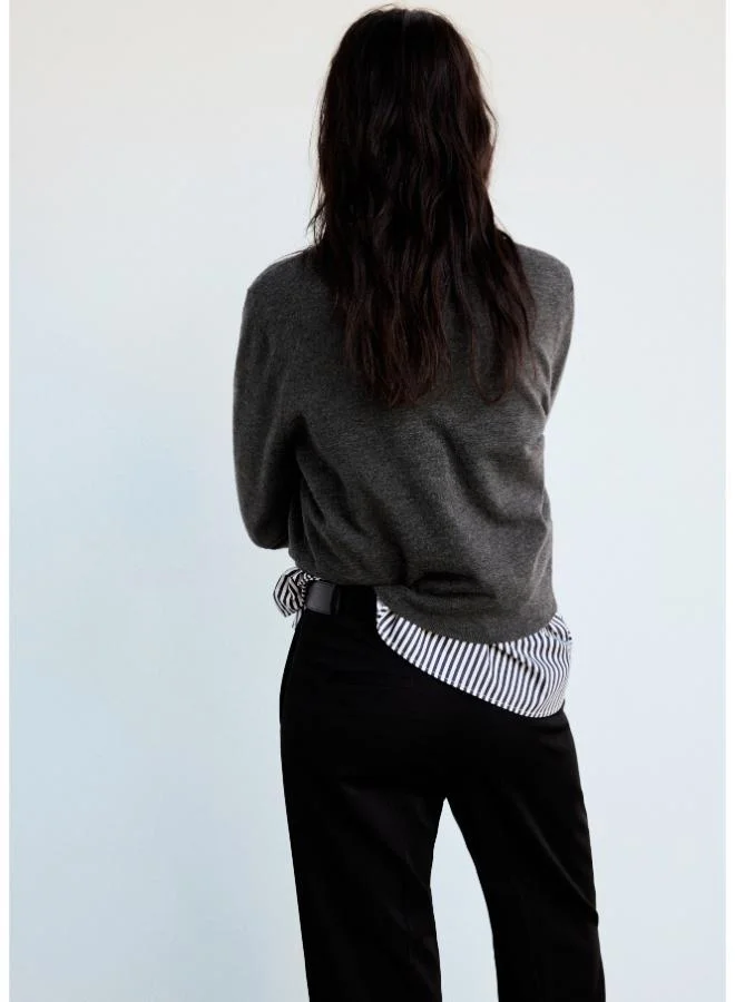 Mango Argyle knit sweater