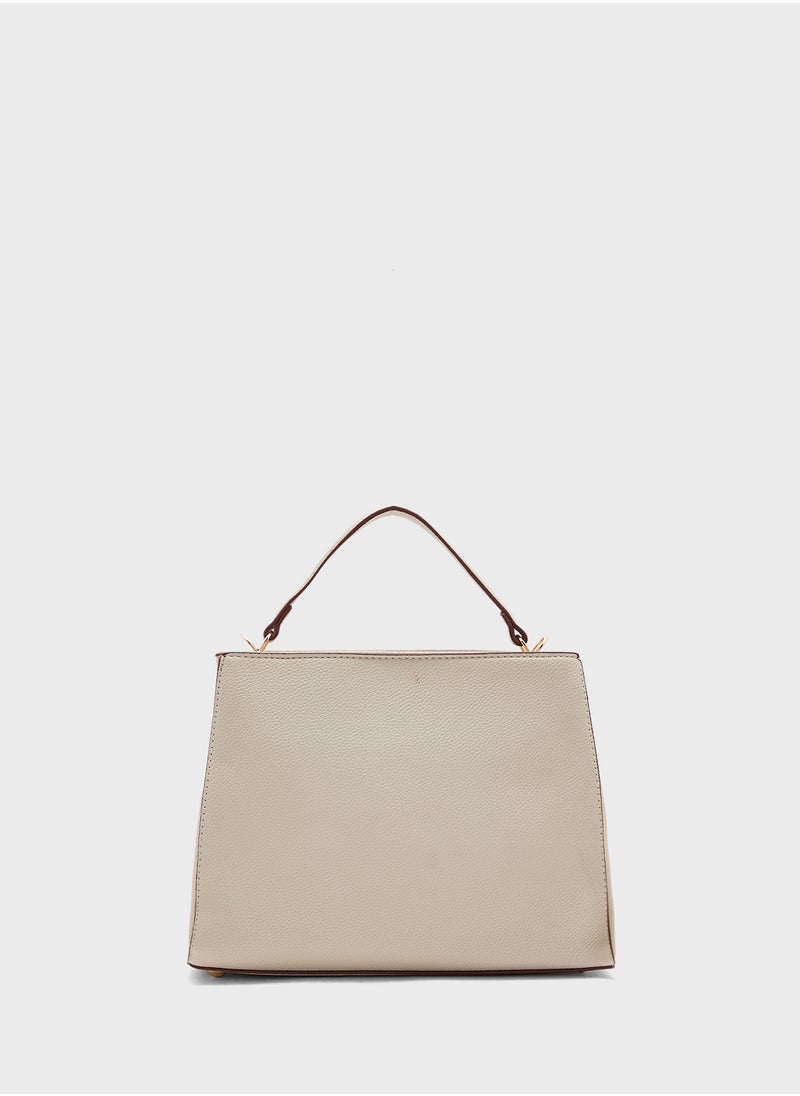 ELLA - Knot Detail Satchel Bag - Image 1