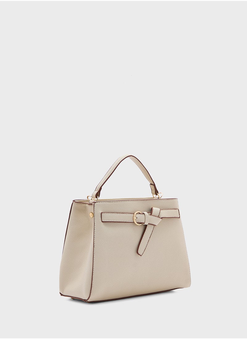 ELLA - Knot Detail Satchel Bag - Image 1