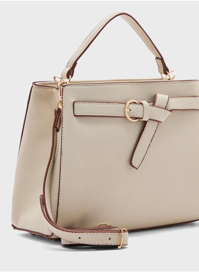 ELLA - Knot Detail Satchel Bag - Image 1