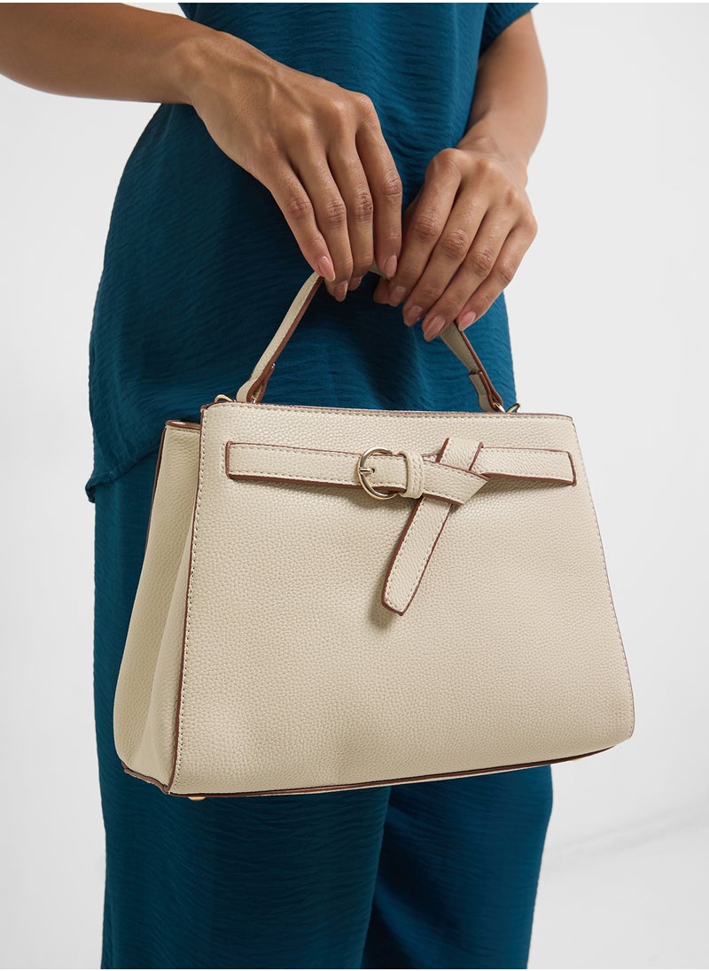 ELLA - Knot Detail Satchel Bag - Image 1