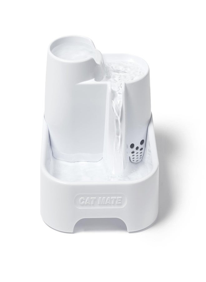Cat Mate Multi-Level Pet Water Fountain (335) - BPA and BHT Free 3-Stage Filter, for Cats & Small Dogs, Quiet and Hygienic Drinking Fountain, 70 fl. Oz Capacity - Image 1