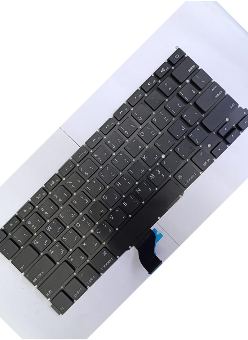 سي إس إف Keyboard Compatible for MacBook Pro A1502 13" 2013-2015 Retina Series MacBookPro11,1 Late 2013: ME864LL/A (2.4 Core i5) - MacBookPro11,1 Late 2013: ME866LL/A (2.6 Core i5) - MacBookPro11,1 Late 2013: ME866LL/A (2.8 Core i7) - MacBookPro11,1 Mid 2014: MGX72LL/A (2.6 Core i5)  - Image 1