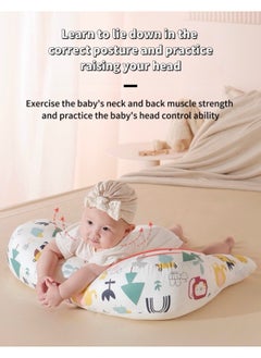haleemy Baby Nursing Pillow for Breastfeeding, Multifunctional Toddler Look Up and Lying Pillows, Anti vomit Milk Babies Crib Headrest for Newborn and Infant, 30 Degree Incline, Enlarged and Widened  - Image 3