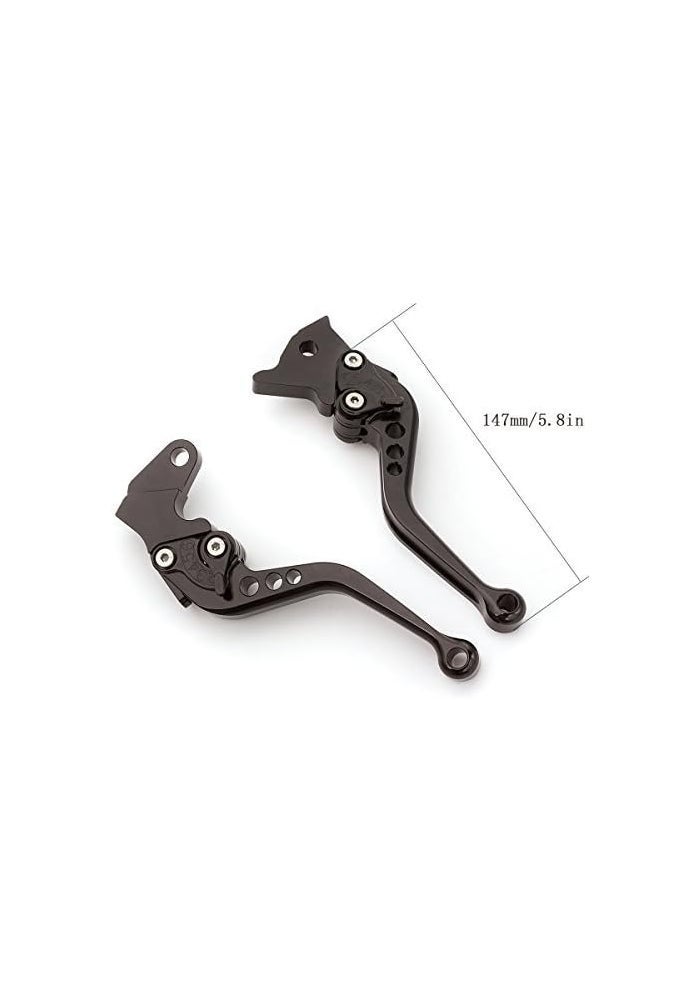 FXCNC Adjustable Brake Clutch Levers for Royal Enfield Classic 350CC 500CC, Himalayan 400 & 2018-2021, Aluminum, Black - Image 2