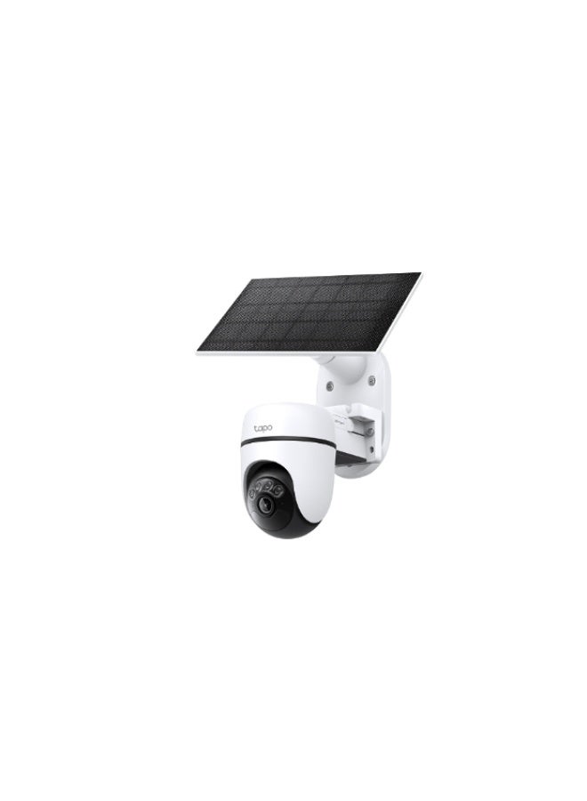 tapo Sun-Charged, Fully Guarded, 360° Protection Day & Night Solar-Powered Pan/Tilt Security Camera Kit - Image 1