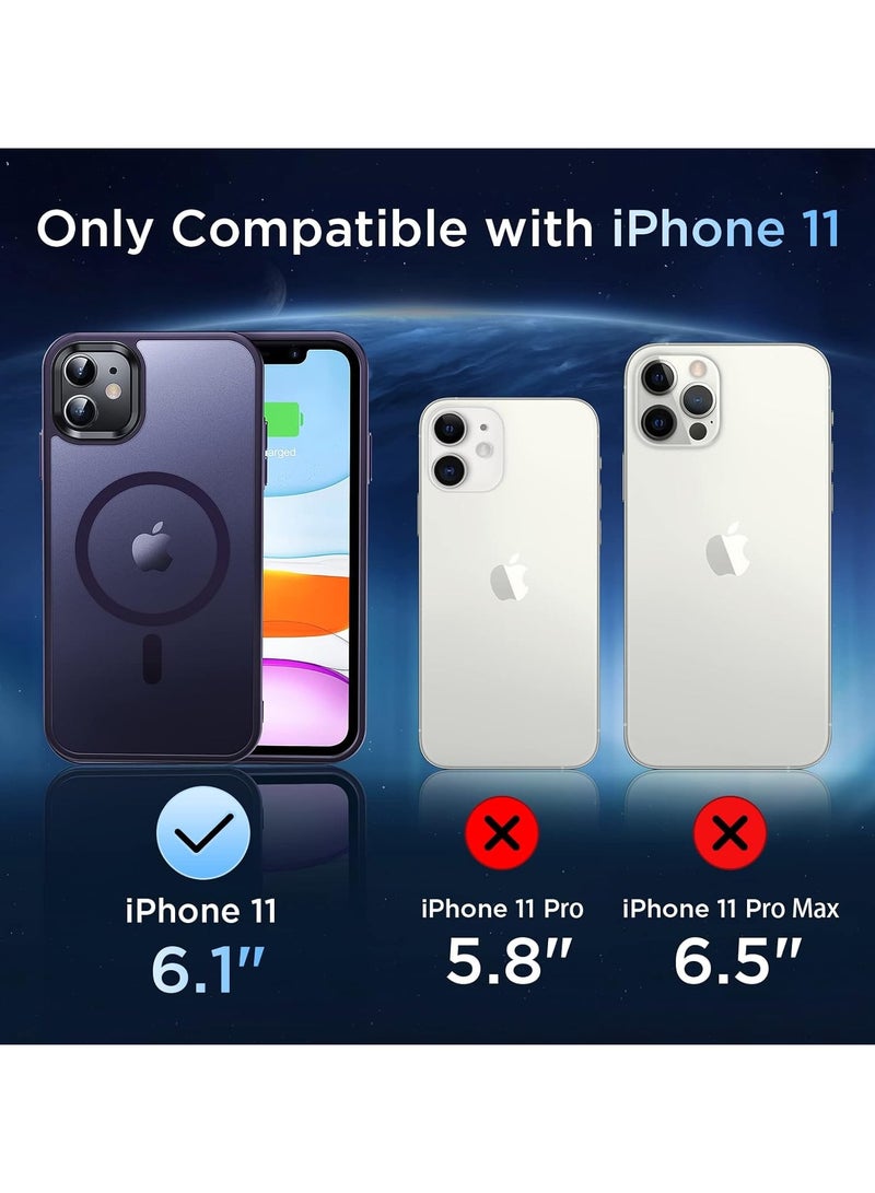 ACLIX Magnetic Case for iPhone 11 [Shockproof & Slim] Matte Hard Back Cover with high-Grade Protection | Natural Titanium - Image 2