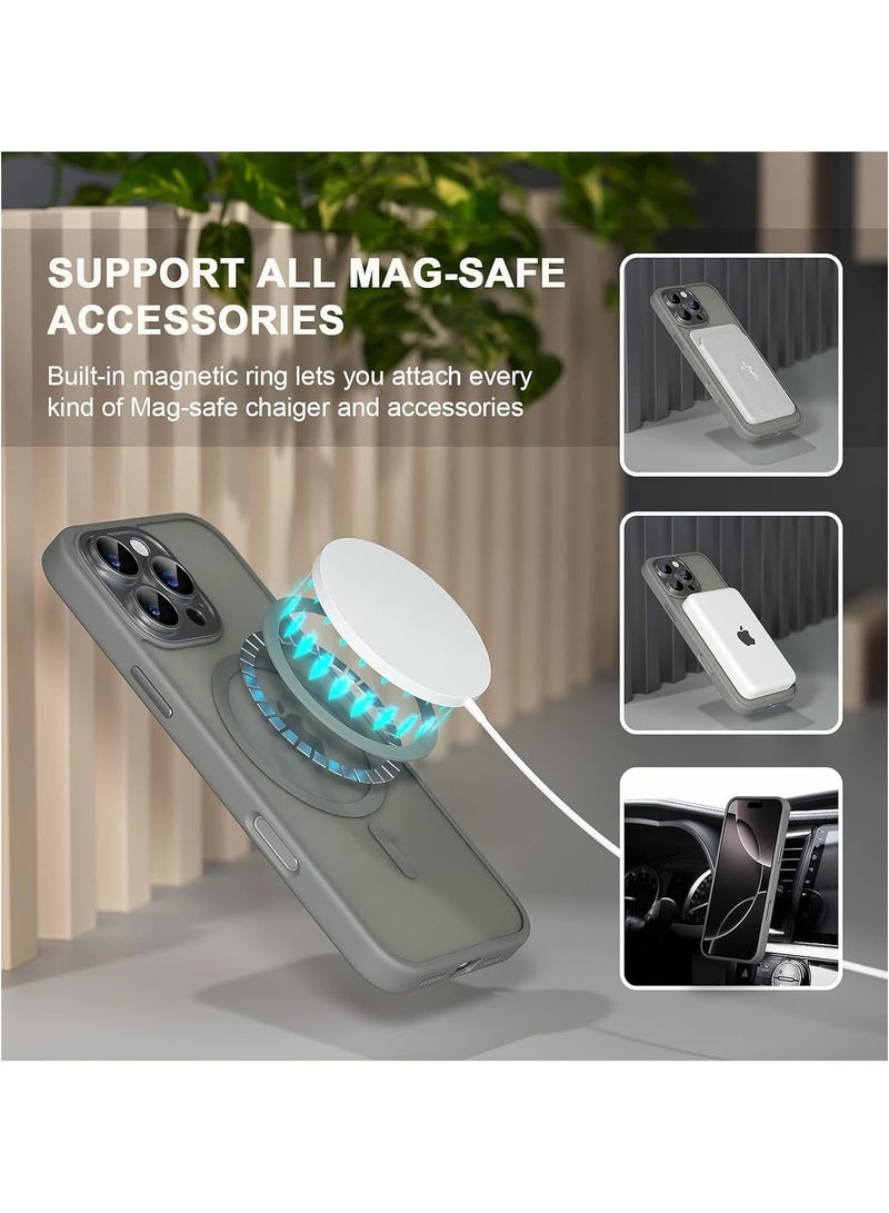 ACLIX Magnetic Case for iPhone 11 [Shockproof & Slim] Matte Hard Back Cover with high-Grade Protection | Natural Titanium - Image 5