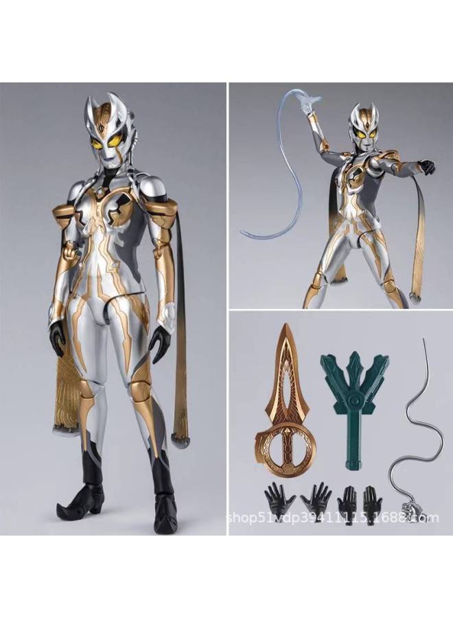 Ultraman Hand-made Spot Gold Cero Beria Geed Tiga Doll Model Stand Kidsren's Toys-Color:Carlmela - Image 1