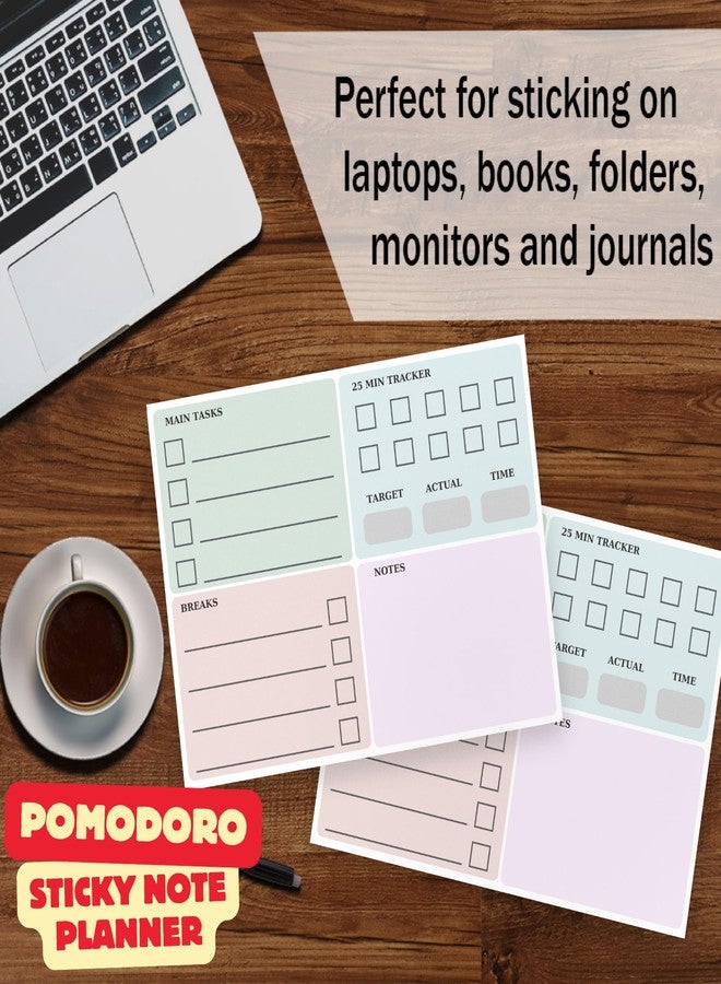 DAILY RITMO Pomodoro Planner Sticky To Do List | 8"x6" Productivity Goal Planning Notepad | Time Management Tools ADHD Organization Products for Work and Study - Image 4