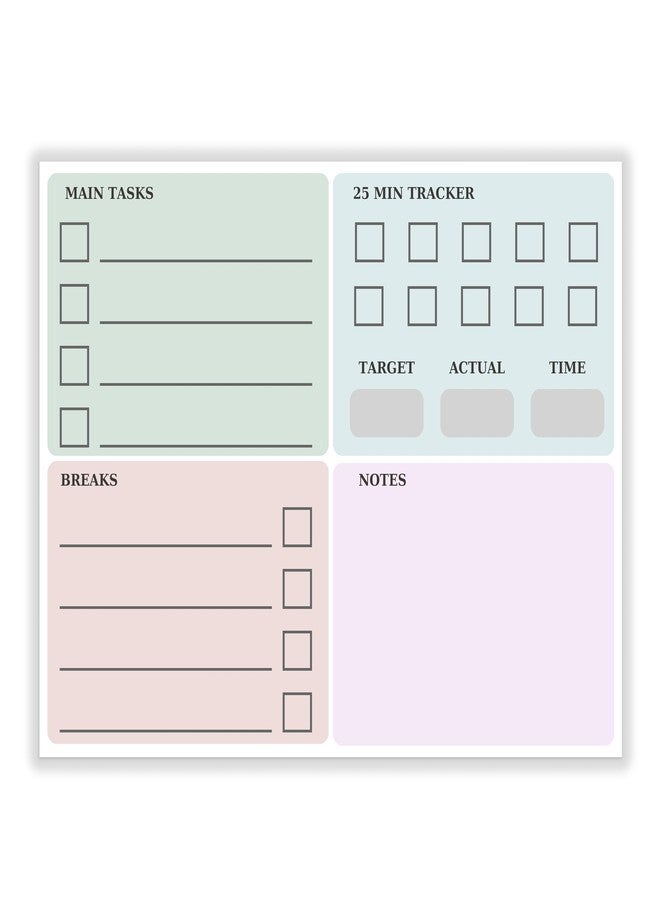 DAILY RITMO Pomodoro Planner Sticky To Do List | 8"x6" Productivity Goal Planning Notepad | Time Management Tools ADHD Organization Products for Work and Study - Image 5