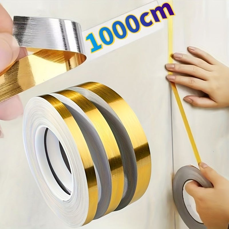 393 7Inch Gold Self Adhesive Tile Stickers Waterproof Wall Gap Sealing Decoration - Image 2