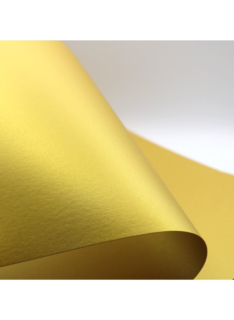 firstnock Yellow Gold Paper A4 285GSM 10 Sheets Gold colour thick premium paper shiny wedding card paper invitation card decoration office use home use special paper Gold Cardstock Golden Paper  - Image 5