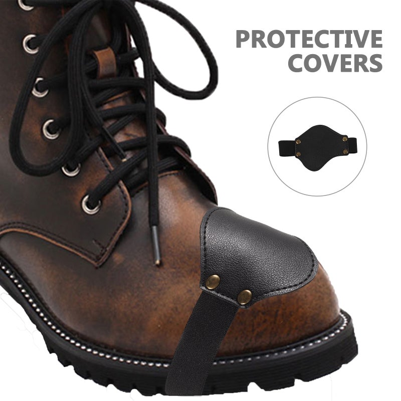 5PCS Motorcycle Shifter Boots Protector – Gear-Shift Cover for Shoes - Universal Gear Shift Pedal Cover - Shifter Shoe Protector Pad - Soft Boot Shift Pad - Image 2