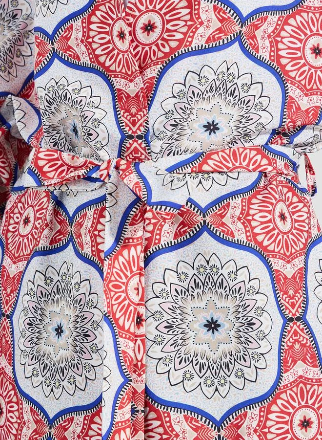 Styli All Over Print Midi Kimono