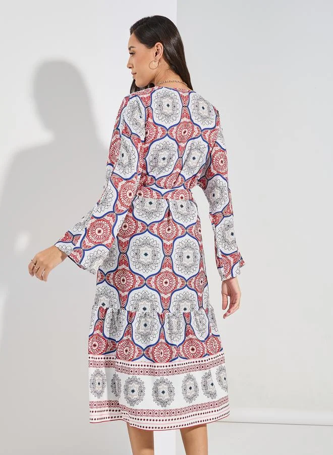 Styli All Over Print Midi Kimono