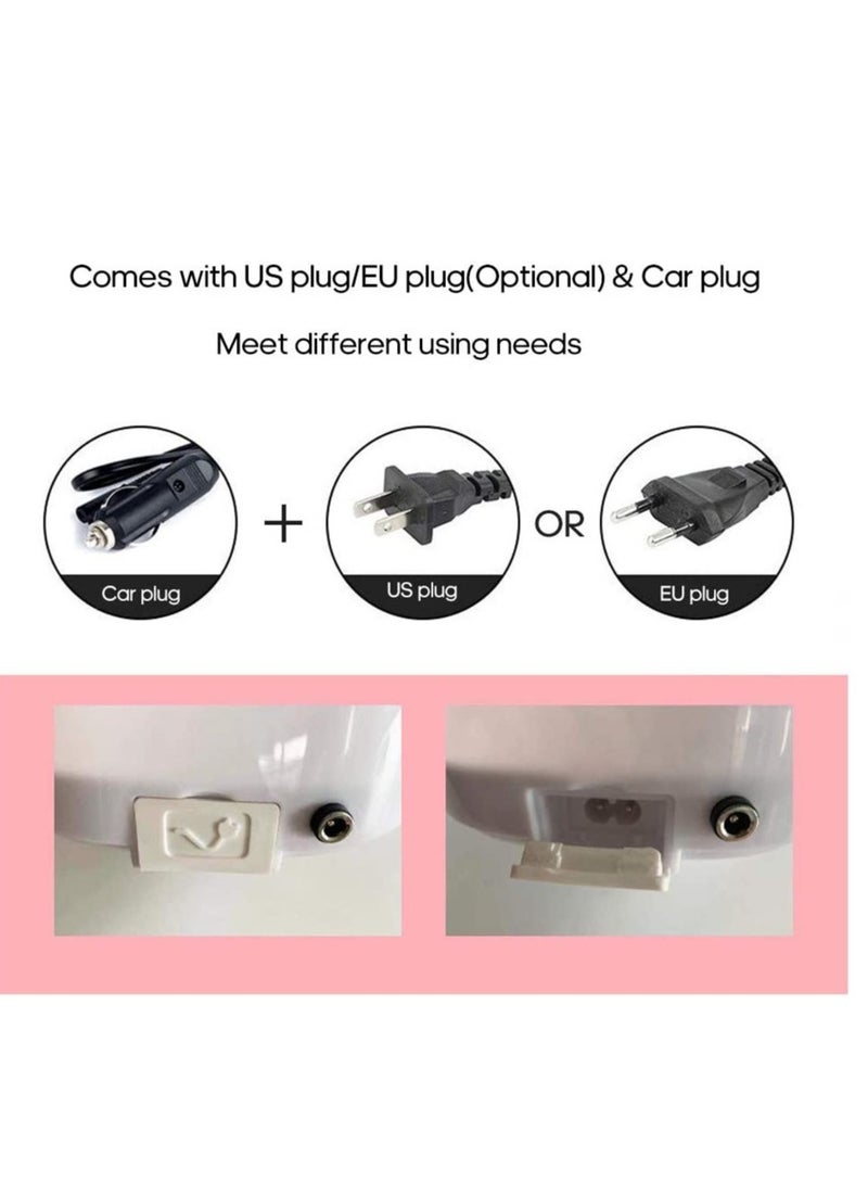 ELTRAZONE Multi-functional Electric Heating Lunch Box Portable Food Heater Food Warmer with Removable Container for Home Office Car Use  - Image 5
