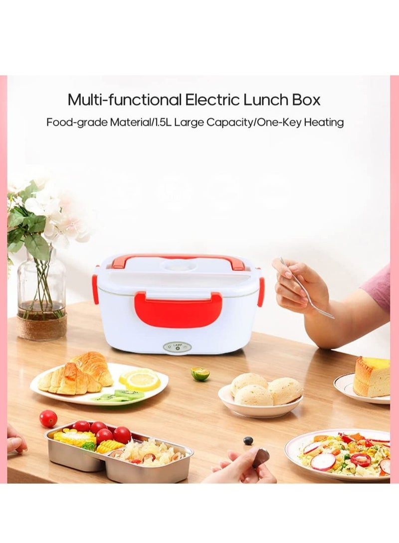 ELTRAZONE Multi-functional Electric Heating Lunch Box Portable Food Heater Food Warmer with Removable Container for Home Office Car Use  - Image 3