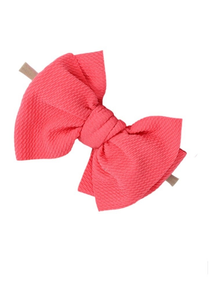 Bambimici Lara Assorted Ribbon Bow Headband For Babies Baby Pink, Hot Pink, Pomelo Pink - Image 3