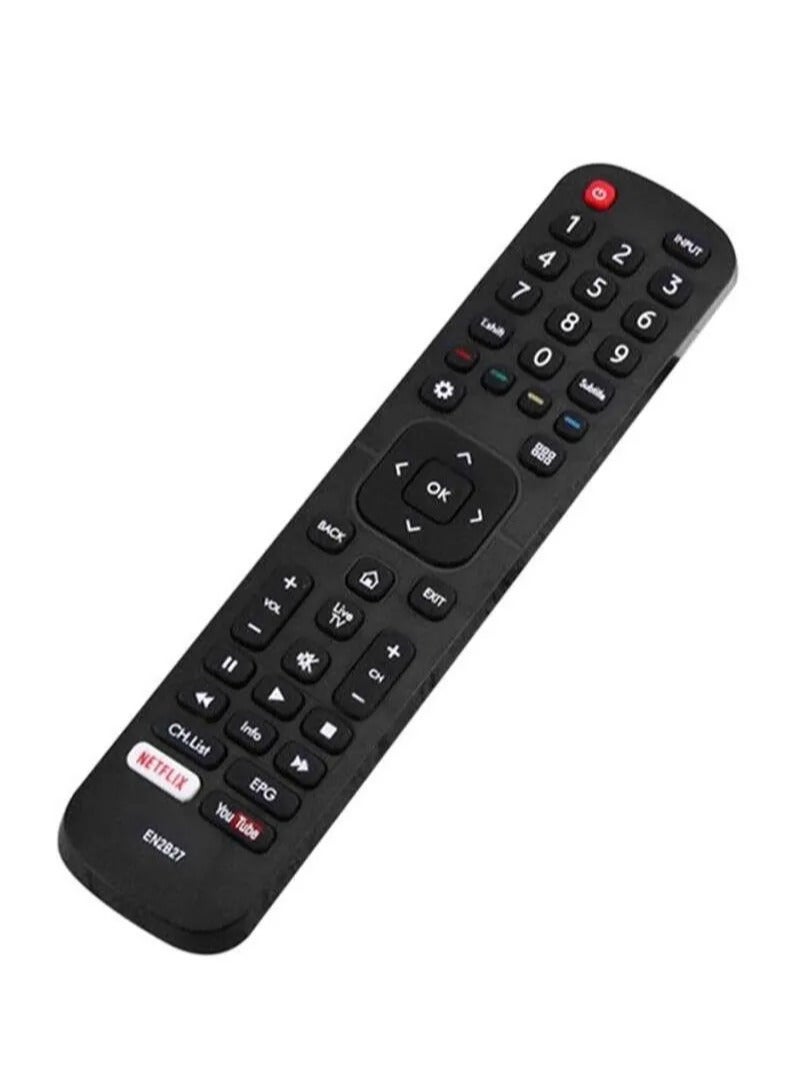 Remote Control Replacement And Backup Accessory For Hisense Television Black - Image 2