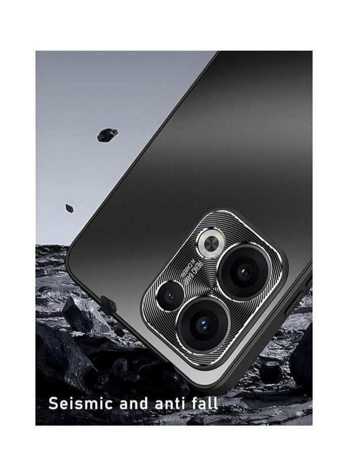 Frosted Magnetic Case Compatible with OPPO Reno 13, 360 ° Rotating Bracket Shell, Earthquake and Fall Resistant Cover for 13 - Image 3