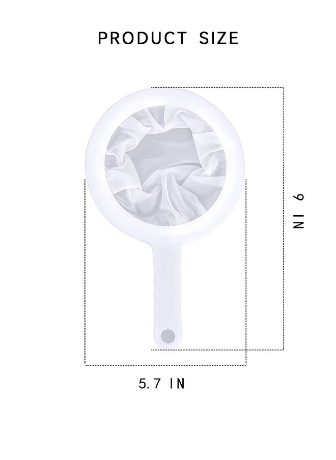 Sweet Life Nylon Fine Mesh Strainer, Plastic Sieve Fine Mesh with Handle, Nylon Mesh 200 400 Mesh  - Image 2