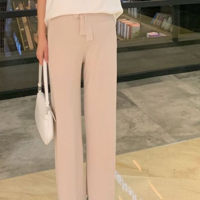 2024 Spring Summer Straight-Leg Breathable Pants for Maternity Apricot  - Image 1