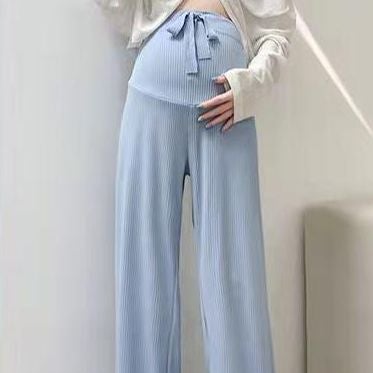 2024 Spring Summer Straight-Leg Breathable Pants for Maternity Apricot  - Image 3