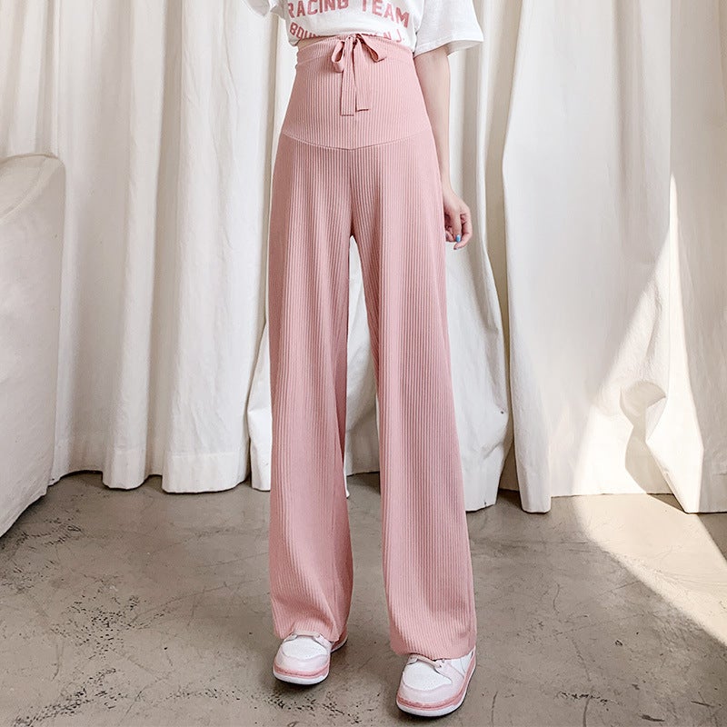 2024 Spring Summer Straight-Leg Breathable Pants for Maternity Apricot  - Image 2