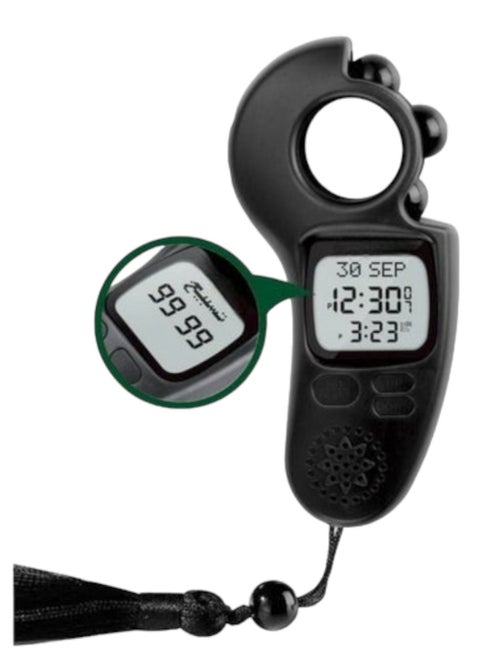 Smart electronic digital rosary with a wide screen to display information