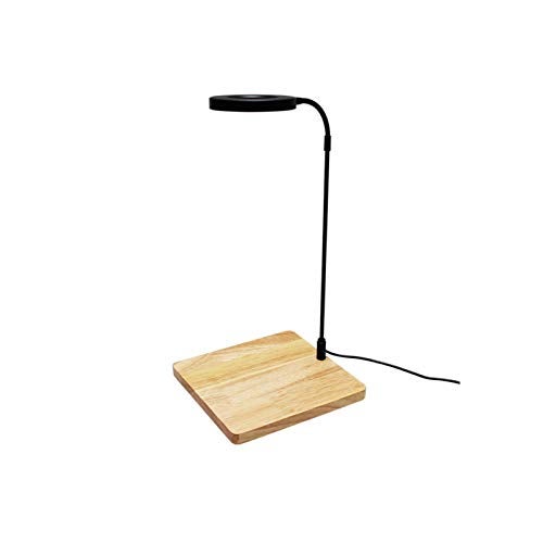 QWLWBU LED Aquarium Light 360 Degree Full Spectrum LED Light with Bamboo Board 10W Nano Fish Tank Light USB Powered Flat Nano Aquarium Light Bett a Fish Tank Light for Plant Growth - Image 1