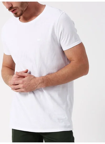 Bad Bear Men's White Crew Neck T-Shirt