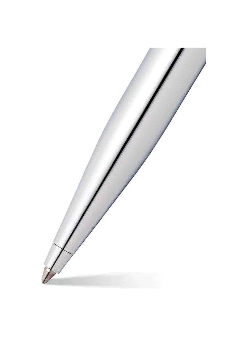 SHEAFFER VFM Ballpoint Pen With Chrome Trim And Polished Chrome Barrel In Gift Box - Image 4