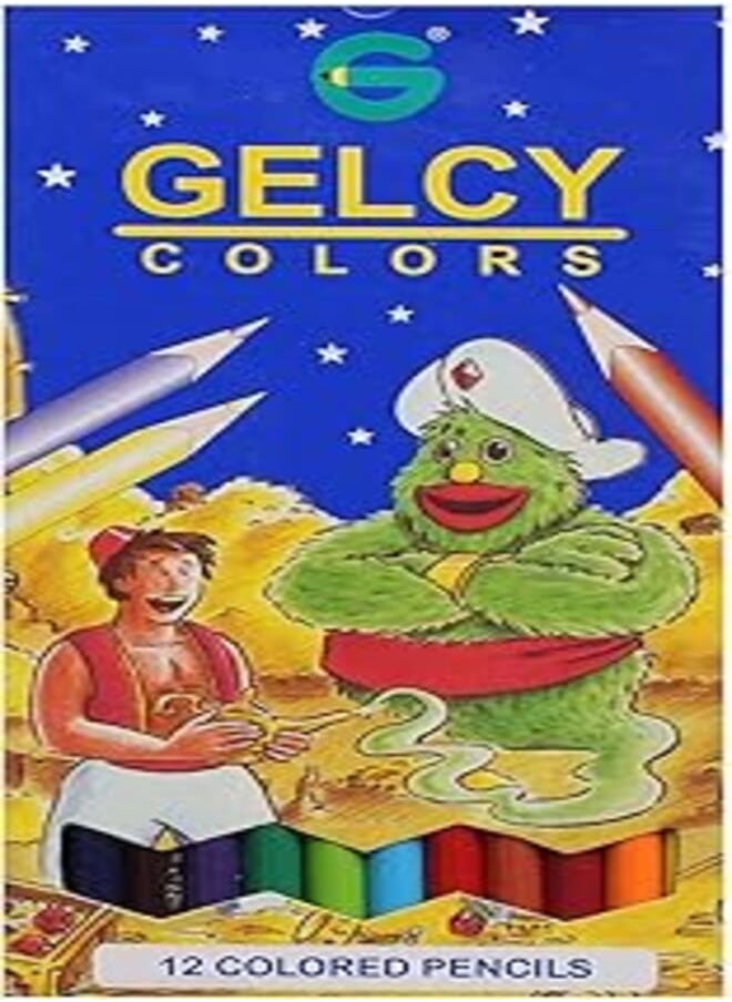 GELCY Gelcy long wooden colors - set of 12 