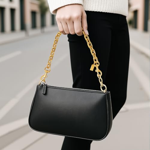 Weixiltc Bag Charm Chains for Women, Cute Purse Extender Chain, Punk Charm Pants Link Chain for Girls (Metal-Gold) - Image 3