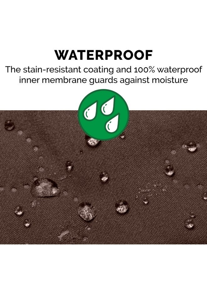 غطاء كرسي مقاوم للماء وغير قابل للانزلاق للكلاب والقطط والأطفال - غطاء أثاث غرفة المعيشة بطبعة مخالب مبطنة - إسبريسو، كرسي - Image 5