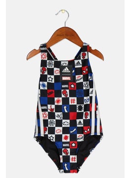 Adidas Adidas x Marvel Toddlers Girl One Piece Swimsuit, Black  - Image 1